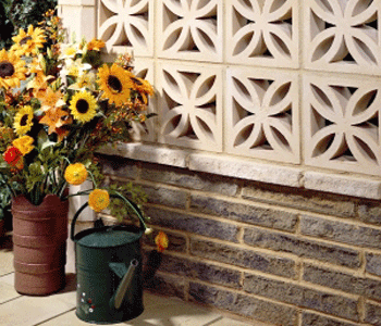 Examples of screen wall breeze blocks, used indoor or outdoor. Adding a beautifully different touch to any project.