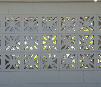 Examples of screen wall breeze blocks, used indoor or outdoor. Adding a beautifully different touch to any project.