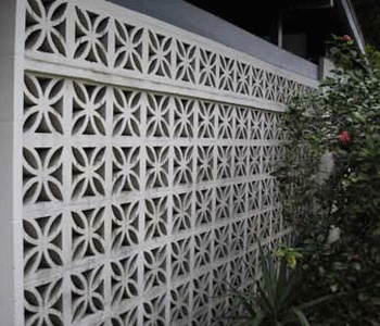 Examples of screen wall breeze blocks, used indoor or outdoor. Adding a beautifully different touch to any project.