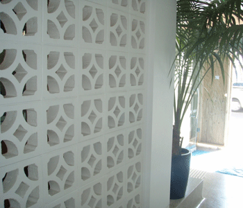 Examples of screen wall breeze blocks, used indoor or outdoor. Adding a beautifully different touch to any project.